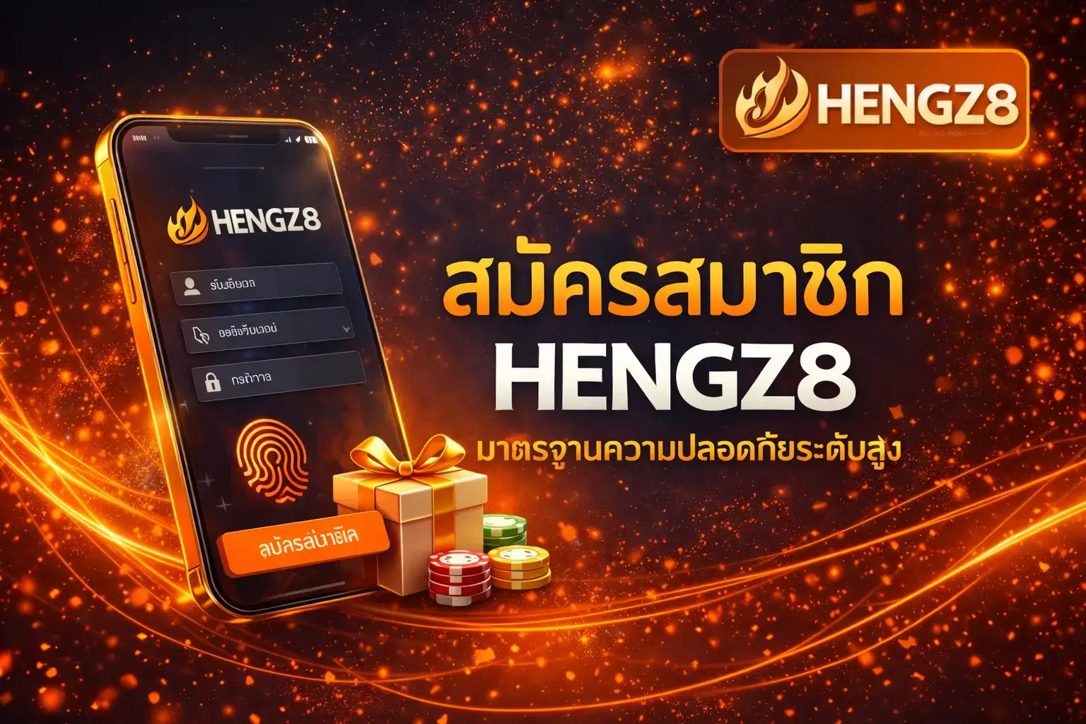 สมัครสมาชิก HENGZ8 ความปลอดภัยระดับสูง